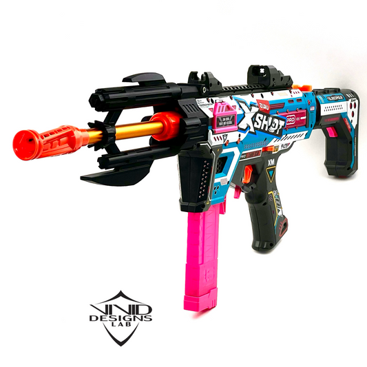 SciFi Barrel Shroud Mod for Piston Pump AEB / X-Shot Foam Dart Blaster Upgrade