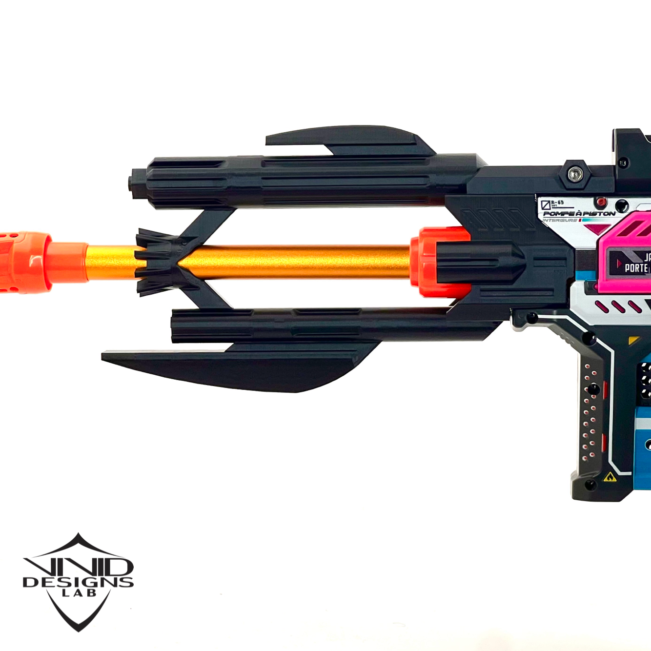 SciFi Barrel Shroud Mod for Piston Pump AEB / X-Shot Foam Dart Blaster Upgrade