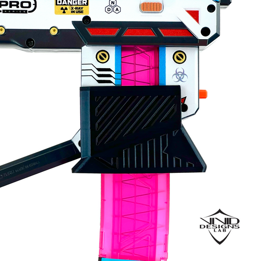 side view of Fury X Pro 3D printed flared magwell mod
