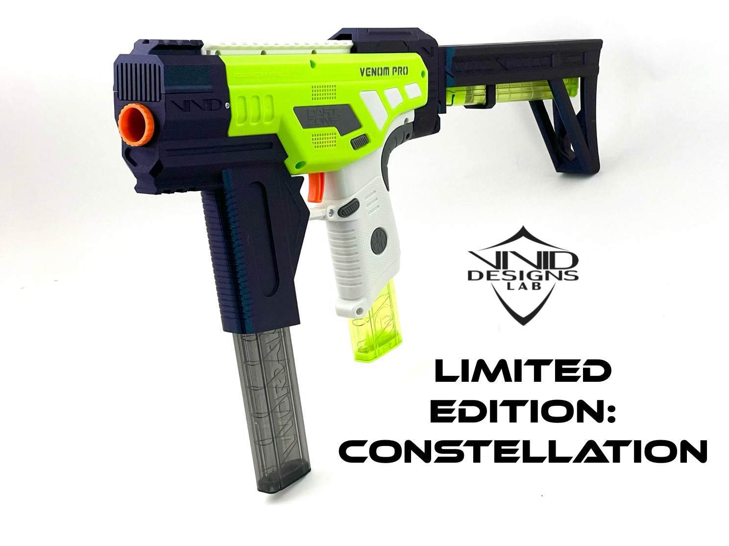 limited edition constellation black blue for venom pro dart blaster mod kit